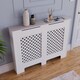 image 6 of Vida Designs Oxford Radiator Cover Painted MDF Cabinet, White, 111cm