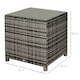 image 5 of Outsunny Side Table Furniture Tempered Glass Garden Patio Wicker