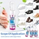 image 4 of Yass Clean White Shoe Cleaner Set, 200ml x 4 Bottles, Foam Applicator with Brush, Sparkling White Formula