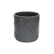 Kew Stoneware Meadow Planter - Stoneware - L20.5 x W20.5 x H20.5 cm - Grey | Grey