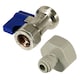 image 7 of SPARES2GO American Fridge Freezer 15mm Compression Valve 1/4" 3/4" BSP Water Tap Pipe Adaptor Connector