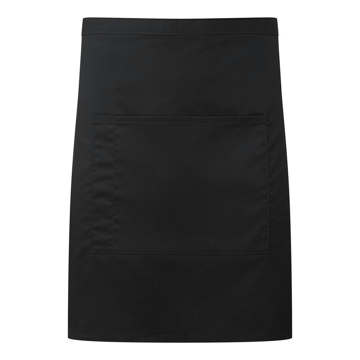 Premier Colours Front Pocket Waist Apron - Black Denim - One Size Black