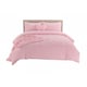 image 1 of Super Soft Teddy Duvet Cover Set Heart Embossed Cozy Fleece Bedding | Pink | Super King
