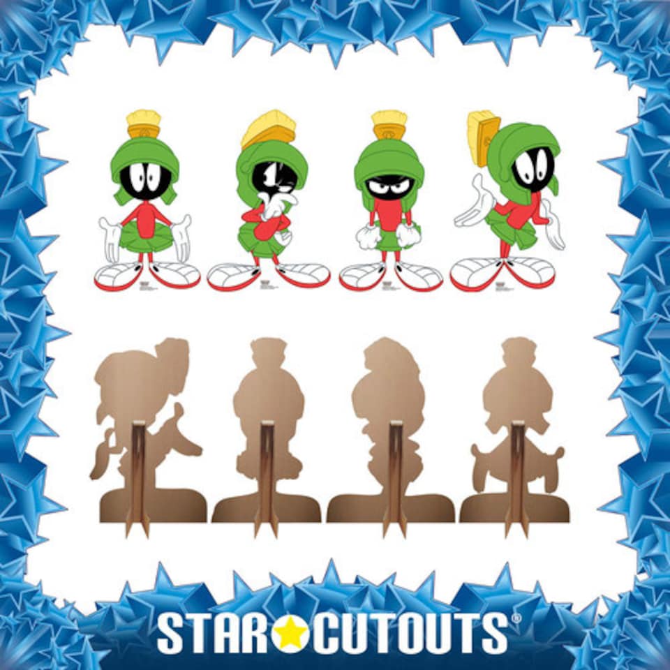 image 1 of Marvin The Martian Star Mini Cardboard Cutouts 60cm - Pack of 4