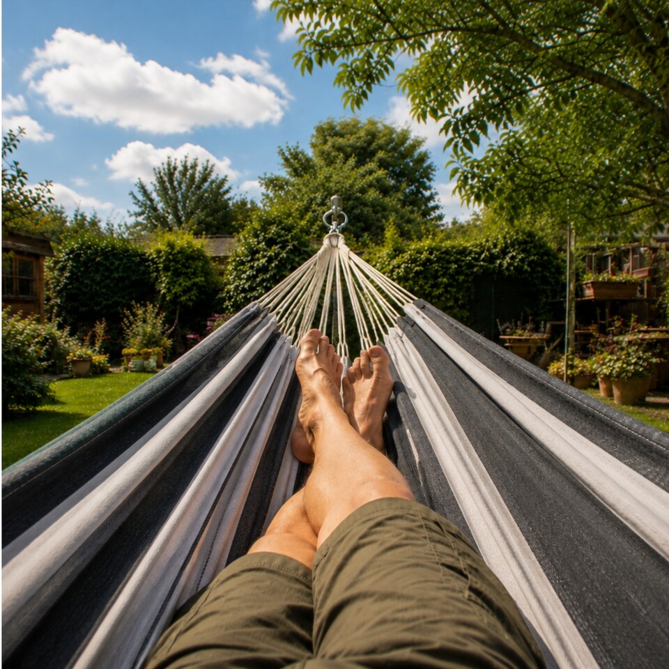 image 1 of Amazonas XXL Family Garden Hammock – Paradiso Silver