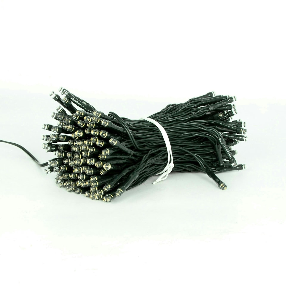 image 1 of GardenKraft 17610 200 Warm White Solar Powered Outdoor LED String Lights