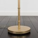 image 3 of ValueLights George Monkey Gold Floor Lamp Black Shade & Bulb | Black