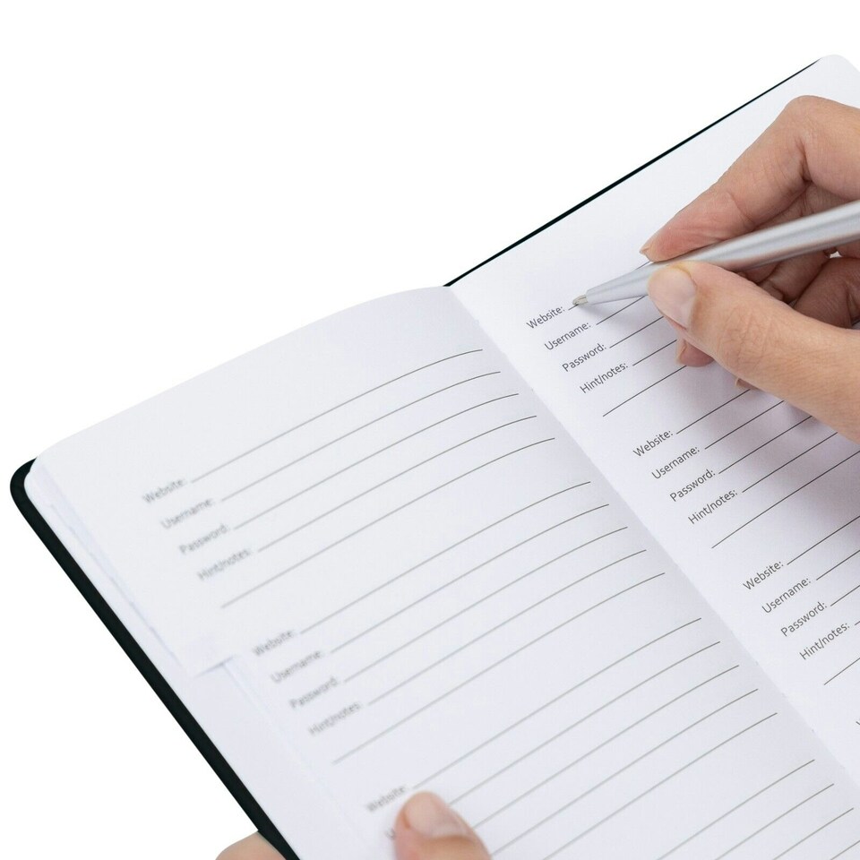 image 1 of Red Password Book & Pen