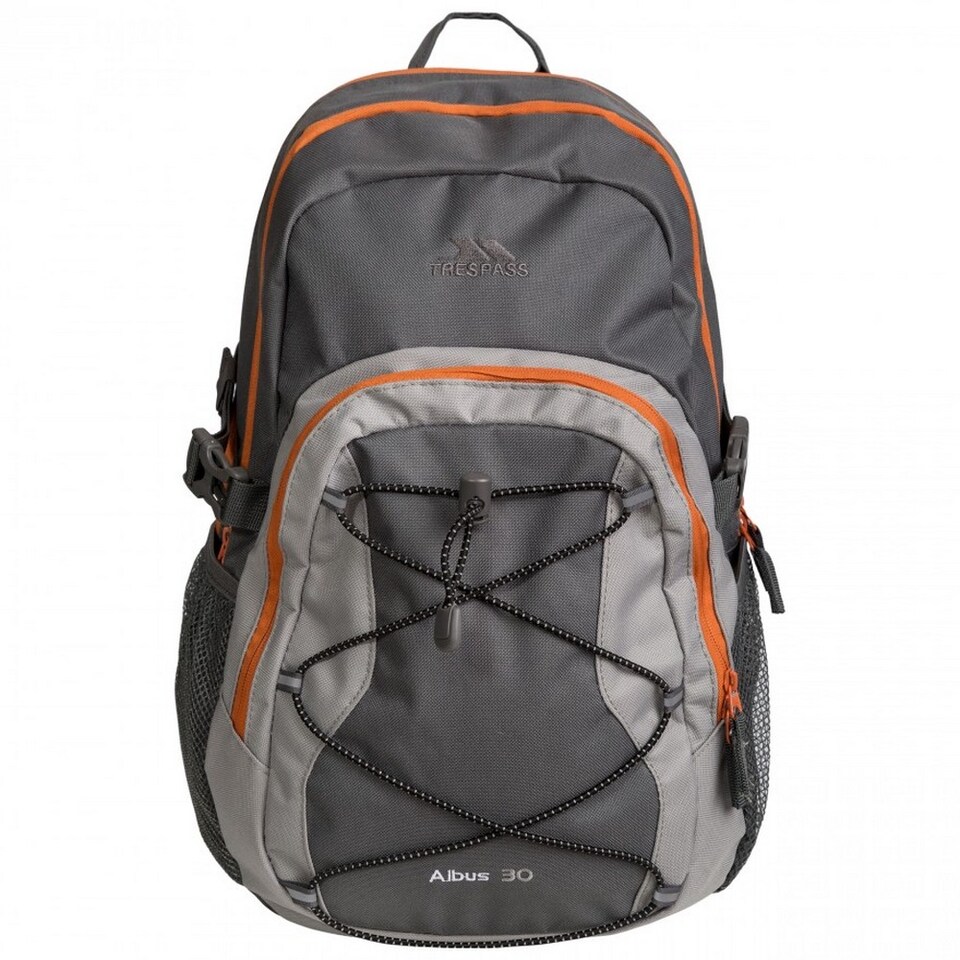 image 1 of Trespass Albus 30 Litre Casual Rucksack/Backpack | Grey | Flint | One Size | 1