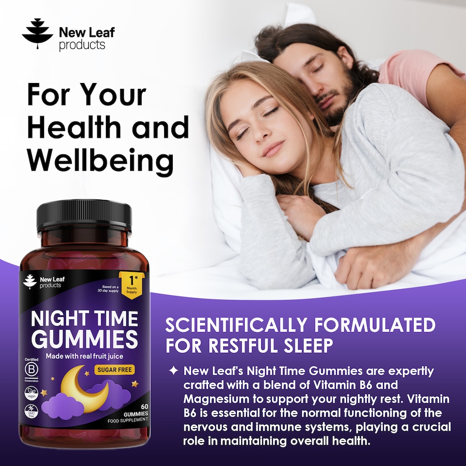 image 1 of Night Time Sleep Gummies- Natural Melatonin Sources