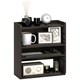 image 1 of HOMCOM 4-Tier Desktop Organiser with Cable Management for Stationery Dark Brown
