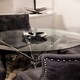 image 2 of Casa Dining Table Glass Top - Metal/Glass - L90 x W90 x H74.5 cm - Clear Clear