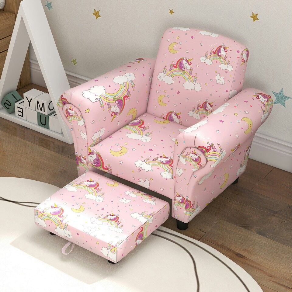 image 1 of AIYAPLAY 2 Piece Kids Sofa Set with Dinosaur Design, for Nursery