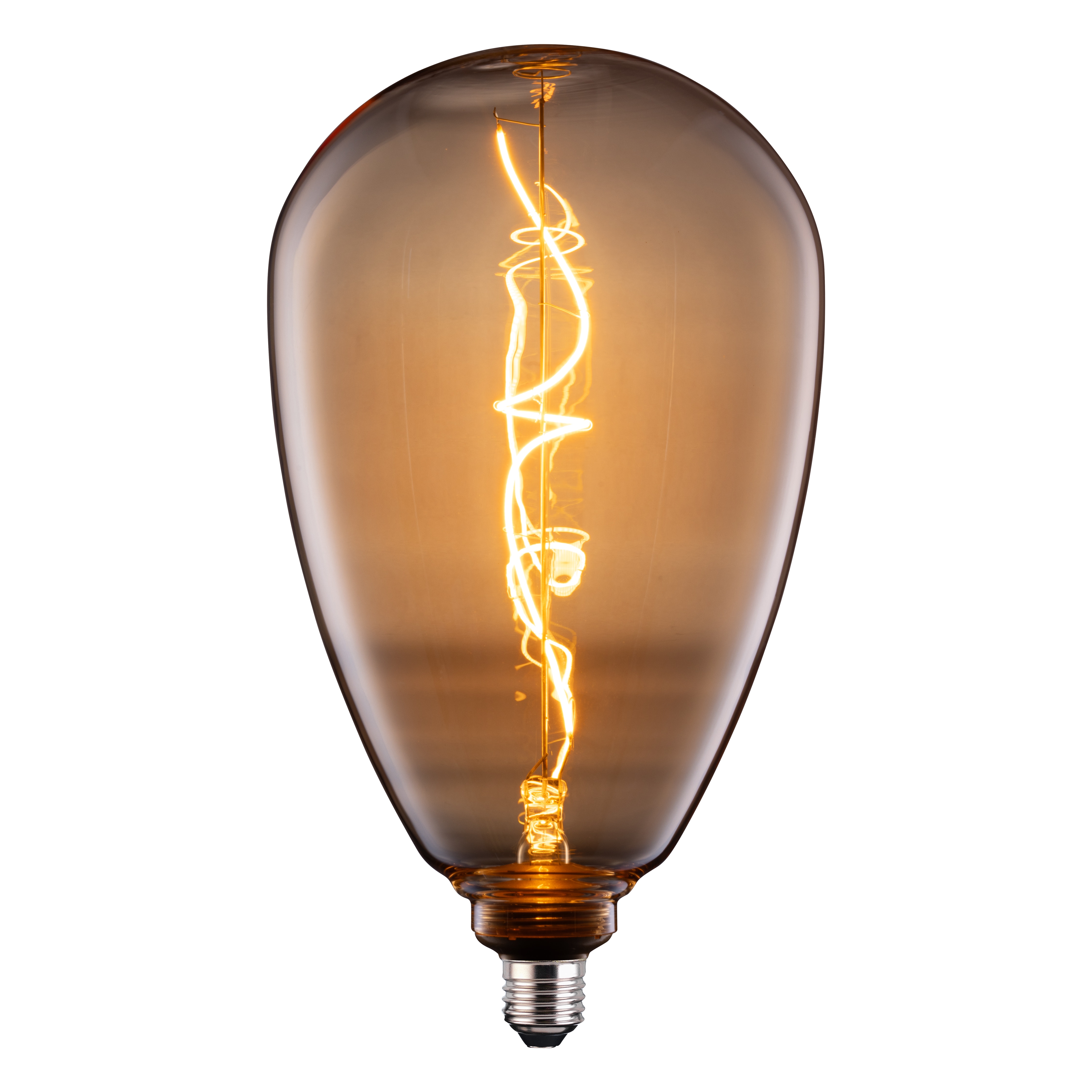 TCP Amber Twist Decorative Bulb, Warm White Glow, E27 Single Pack