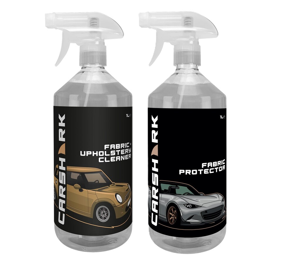 image 1 of CARSHARK Fabric Clean & Protect Kit - Fabric Upholstery Cleaner 1L & Fabric Protector 1L