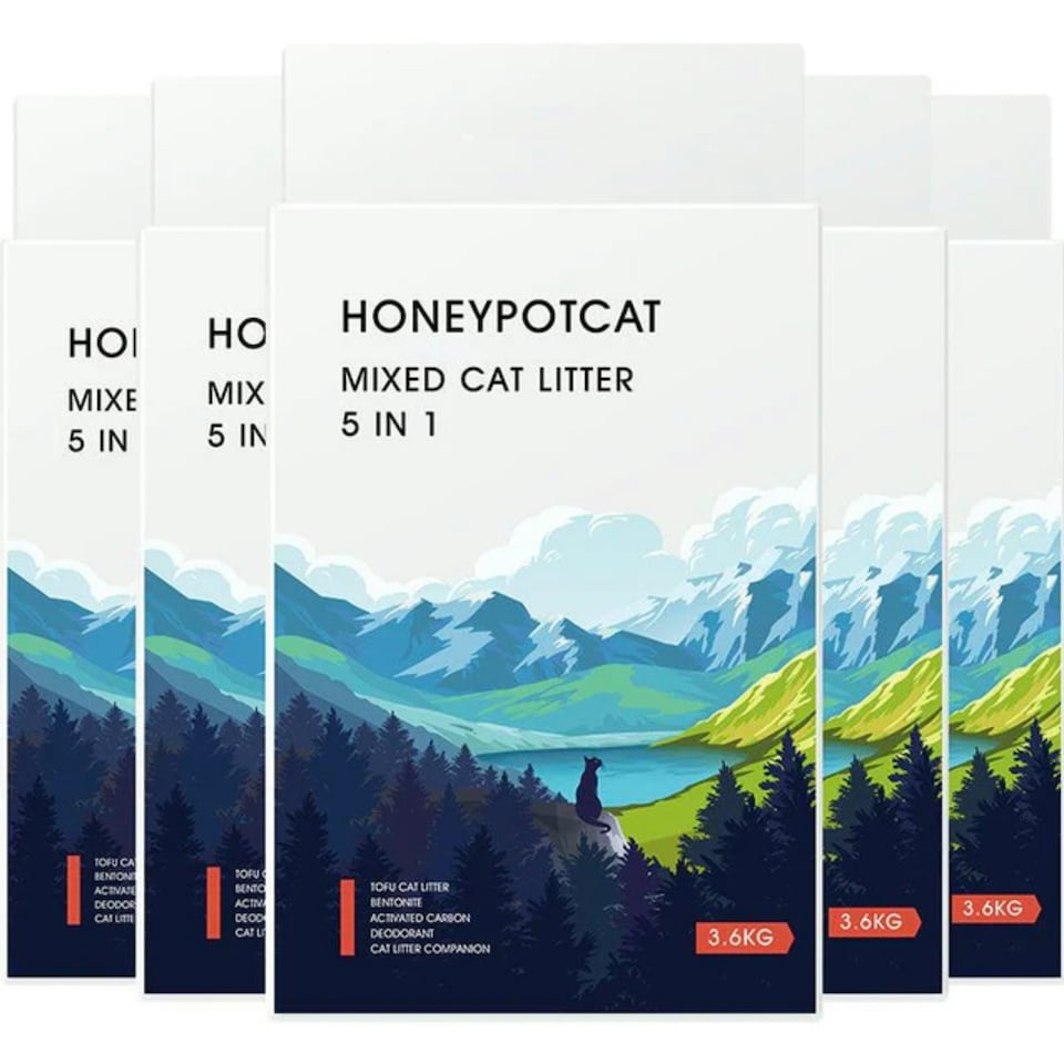 image 1 of HONEYPOT CAT Mixed 5in1 Cat Litter 3.6kg
