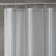 image 2 of Catherine Lansfield Textured Stripe Shower Curtain | Silver | Silver Grey | One Size