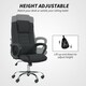 image 3 of Vinsetto Office Chair for Desk, with Height Adjustable, Wheels, Black Black