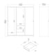 image 9 of Naia Wardrobe with 2 Sliding Doors 1 Door 3 Drawers in White High Gloss