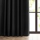 image 4 of furn. Dawn Blackout Black Pencil Pleat Curtains 229 x 229cm Multi