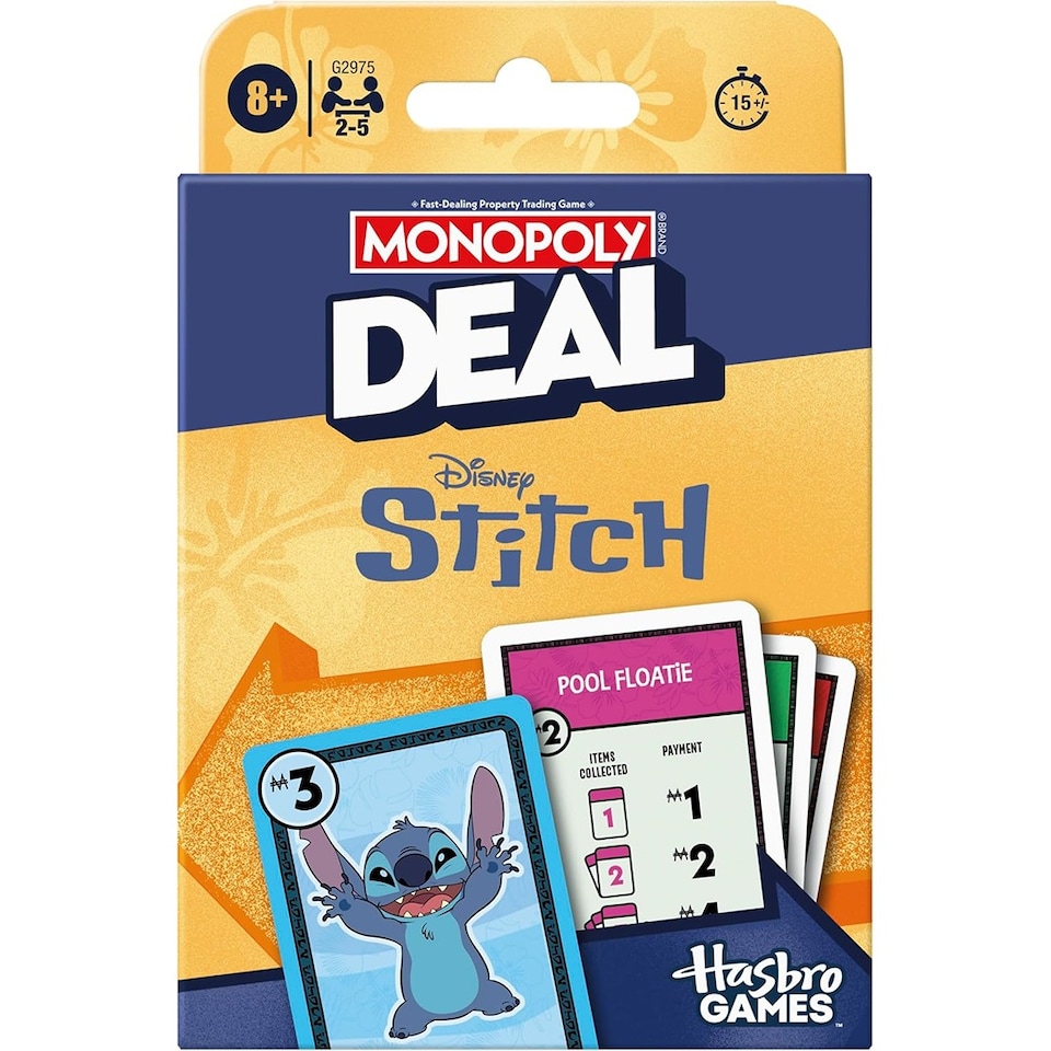 image 1 of Monopoly Deal Stitch Card Game