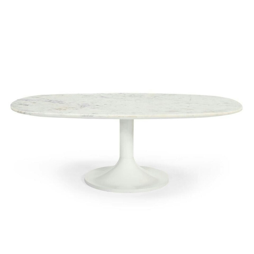 image 1 of Centre Table Home ESPRIT White Metal Marble 120 x 70 x 39 cm N/A