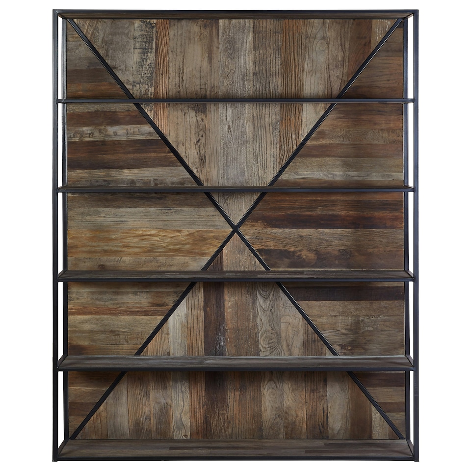 image 1 of Interiors by Premier 5 Tier Shelf Unit Brown