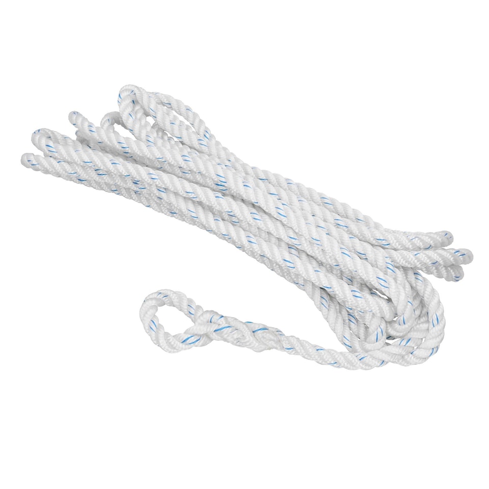 image 1 of Single Spliced Polyester Mooring Line 14mm x 10m Boat Dock Line Rope Warp