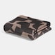 image 1 of OHS Abstract Print Flannel Fleece Throw Blanket Soft Bedspread | Brown