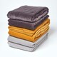 image 5 of Homescapes Dark Grey Velvet Quilted Throw - 150 x 200 cm Grey