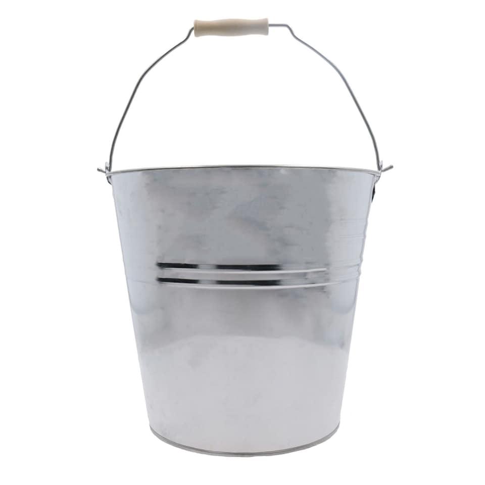 image 1 of 15L Galvanised Steel Metal Bucket Pail Water Coal Fire Greenhouse Garden Plants 10pc