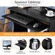 image 4 of Yaheetech Space-saving Computer Desk Wheels | Black