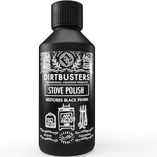 Dirtbusters Black Stove Polish for Log Burners & Grates  Fume & Odour Free Alternative to Stove Paint (250ml)