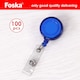 image 1 of Box of 100 Blue Pull Reel for Name Badge Holder