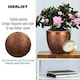 image 5 of Mesh Style Bronze Round Planter, Indoor Plant Pot D26.5 H24.5 cm, 13 ltrs Cap.