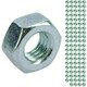 image 1 of M6 x 1.0mm Hex Full Nut Fastener Hexagonal Metric Nuts Grade 8 Zinc Plated 100pk