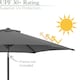 image 3 of 2.4m Replacement Parasol Canopy - Grey