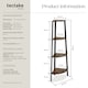 image 6 of Corner Shelf Newbridge - 4 levels | Brown | Industrial wood dark, rustic | 34 x 34 x 125 cm | 1