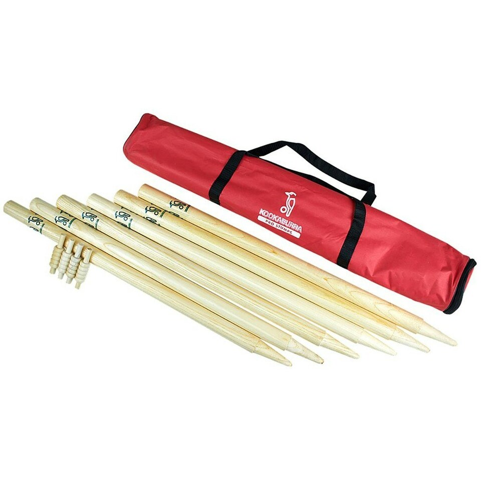 image 1 of Kookaburra Pro Cricket Stumps Set - Wood - 27in