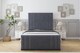 image 1 of Sloomy Kingsley Steel Plush Bed Frame With 50" Upholstered Headboard 6' Super King