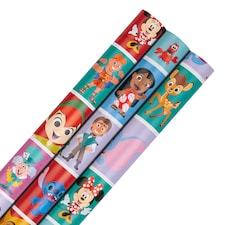 Hallmark 6M Wrapping Paper - 3 X 2M Rolls - Disney Characters Design