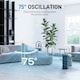 image 4 of HOMCOM Oscillating Tower Fan Floor Fan with 4H Timer for Home Office Silver