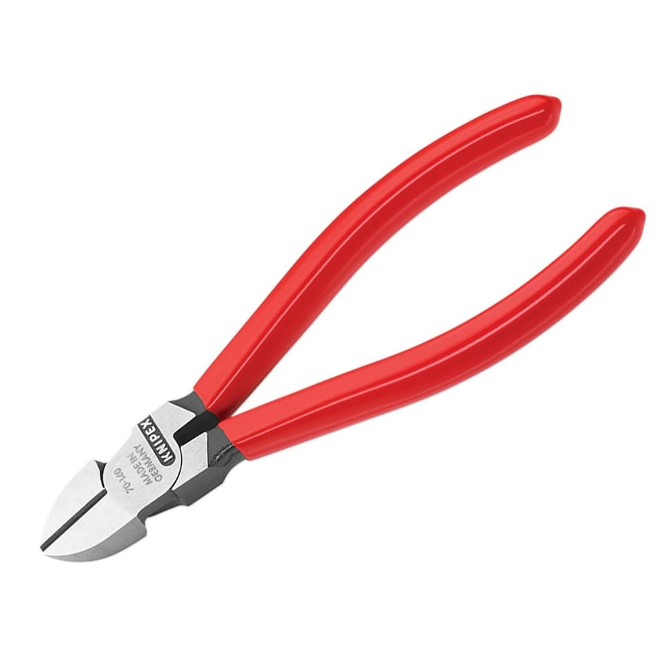 Knipex 70 01 Series Diagonal Cutters, Plastic Coated Grip - Multi Colour - 140mm