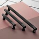 image 3 of Pushka Home Solid Brass Knurled Bar Handle 632mm - Black