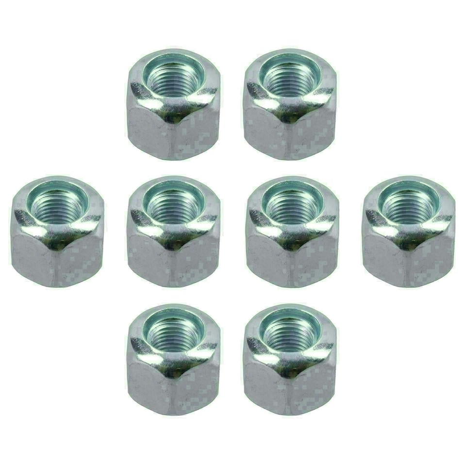 image 1 of Pack of 8 3/8" UNF Wheel Nuts Nut For Trailer Suspension Hubs