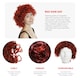 image 2 of Adult Ginger Afro Wig – Bright Curly Fancy Dress Hairpiece N/A | One Size