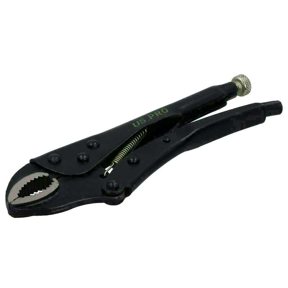 image 1 of 10" Curved Jaw Locking Mole Pliers Adjustable Vise / Vice Grips Welding AT074