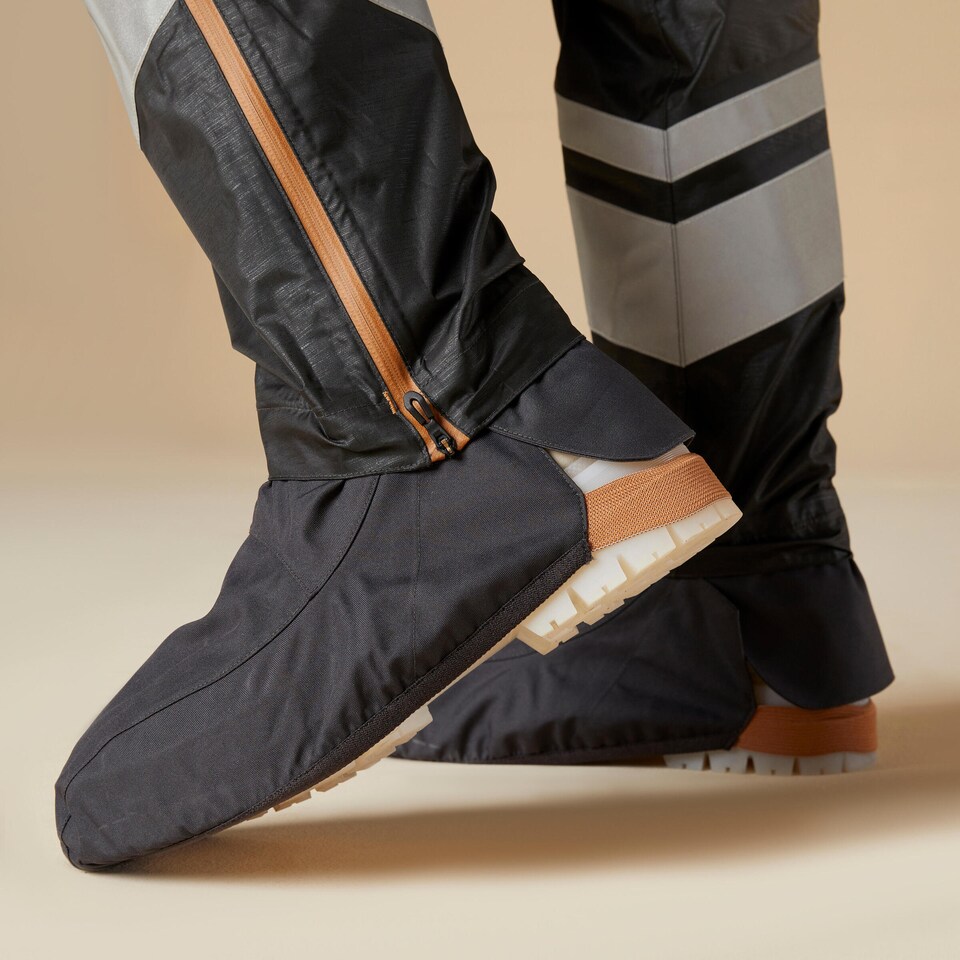image 1 of Decathlon Women's City Cycling Rain Overtrousers with Built-In Overshoes 540