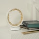 image 1 of ValueLights Crystal Gifting Matte White Table Lamp and Integrated LED 2W Warm White 3000K Bulb