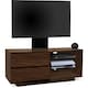 image 4 of Centurion Supports Gallus Walnut with 2-Walnut Drawers and 3-Shelf 32"-55" LED/LCD/Plasma Cabinet TV Stand with Mounting Arm | Multi | 1